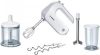 BOSCH Handmixer Styline MFQ4080 5 standen plus turbofunctie, 2 roergardes, 2 edelstalen deeghaken, universele versnipperaar, pureerstaaf, wit/zilver online kopen