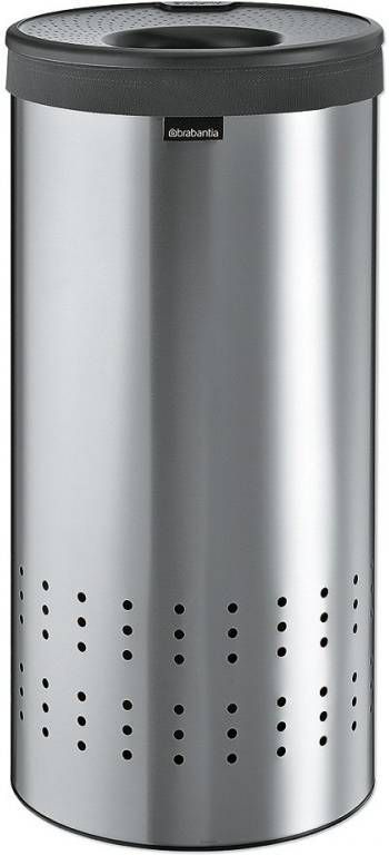 Brabantia Wasbox 35 Liter Matt Steel/Dark Grey Kunststof Deksel online kopen