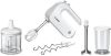 BOSCH Handmixer Styline MFQ4080 5 standen plus turbofunctie, 2 roergardes, 2 edelstalen deeghaken, universele versnipperaar, pureerstaaf, wit/zilver online kopen