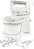 BOSCH Handmixer ErgoMixx MFQ36460 Handmixer, 2 roergardes, 2 edelstalen deeghaken, mengkom plus houder, wit online kopen
