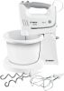 BOSCH Handmixer ErgoMixx MFQ36460 Handmixer, 2 roergardes, 2 edelstalen deeghaken, mengkom plus houder, wit online kopen